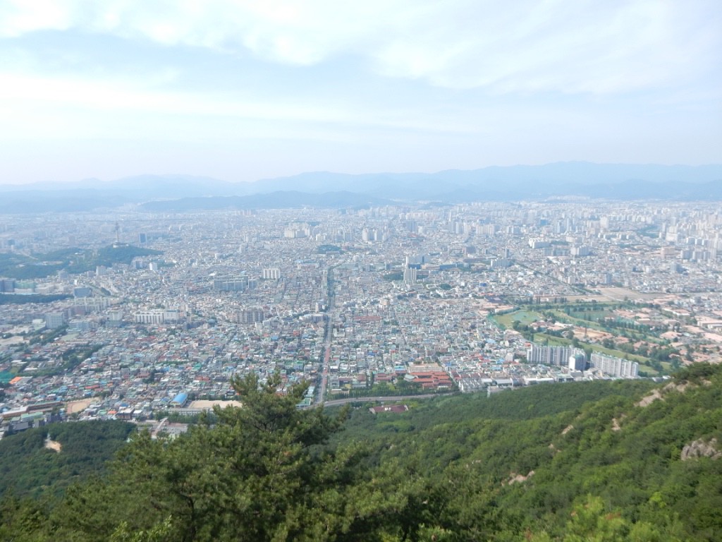 View of Daegu from Apsan Mountain