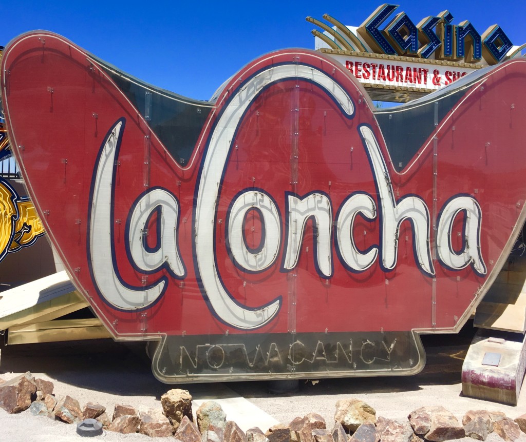 The LaConcha sign at the Neon Boneyard in Las Vegas